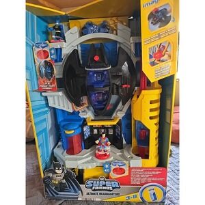Imaginext DC Super Friends Batman Playset Ultimate Headquarters 2-Ft Tall with L